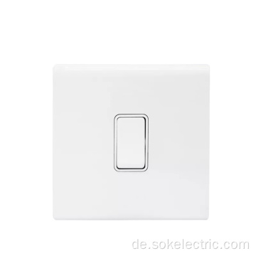 16AX250V 1Gang 1Way Switch Weiße Lichtschalterunterseite